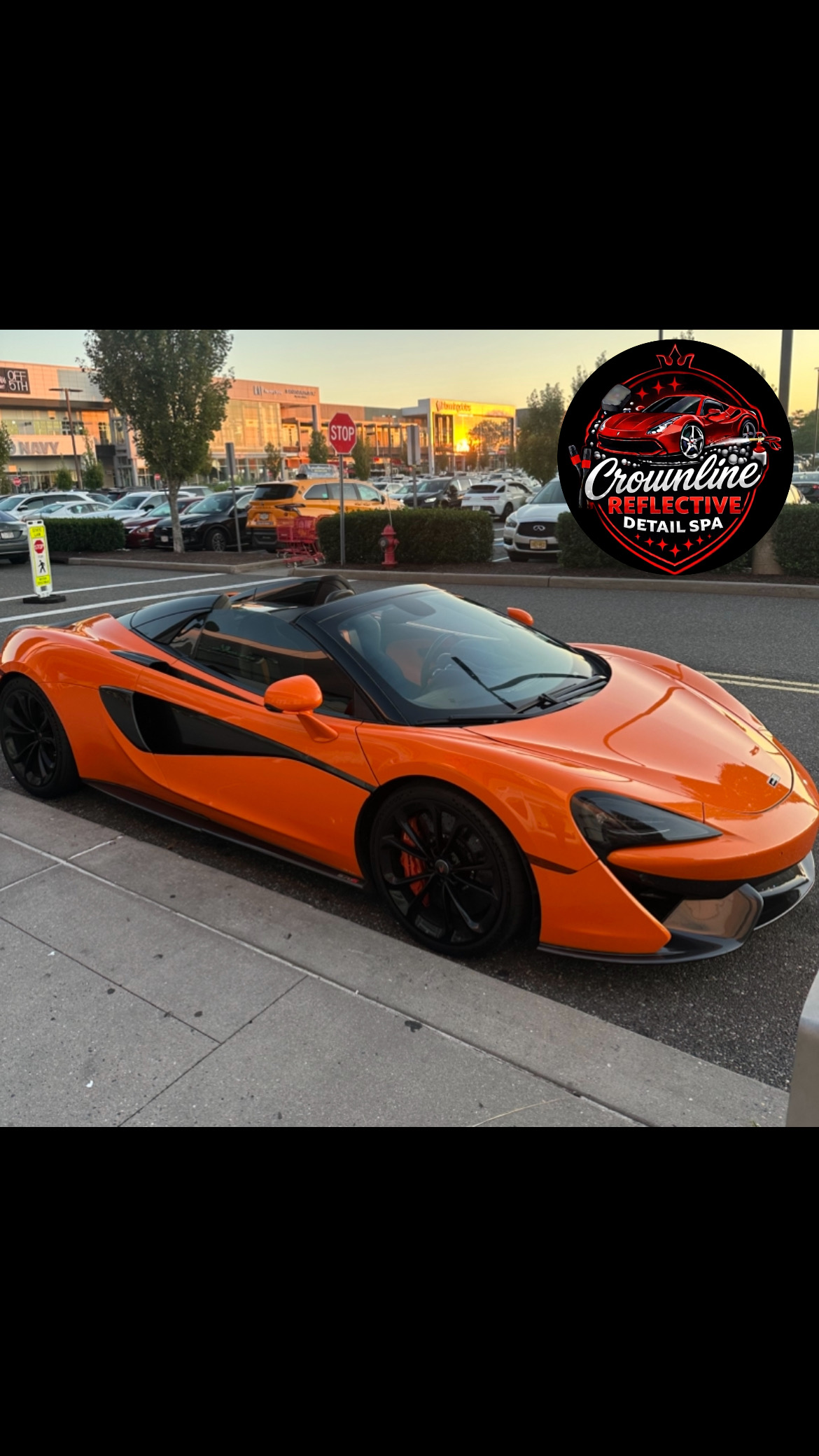 Orange McLaren detailed by Crownline
