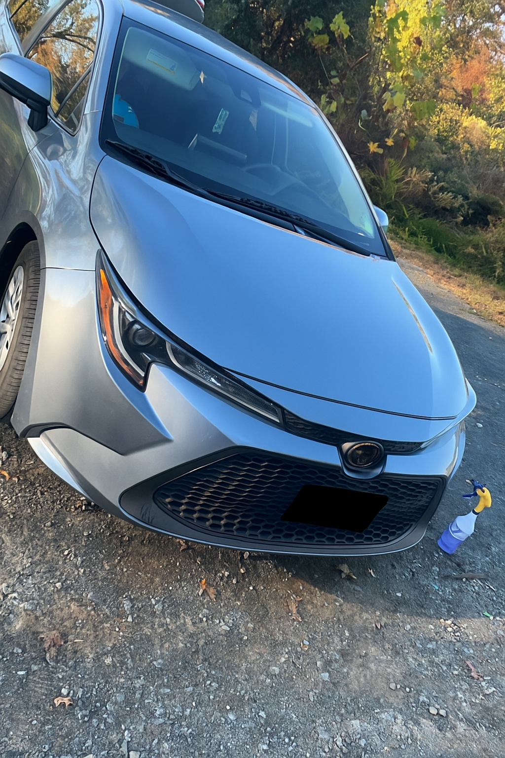 Toyota sedan with glossy reflective finish
